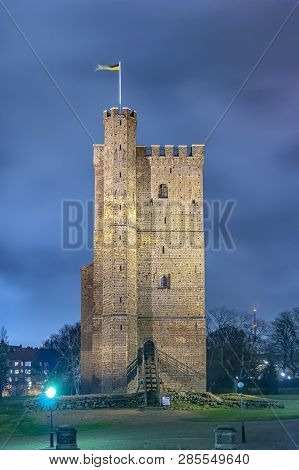 The Ancient Medieval Fortificatio Karnan Which Is Situated In The Swedish City Of Helsingborg. The S