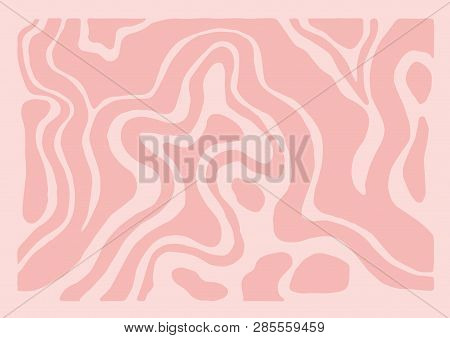 Pink Liquid Marble Abstract Painting Background, Modern Screen Print Texture