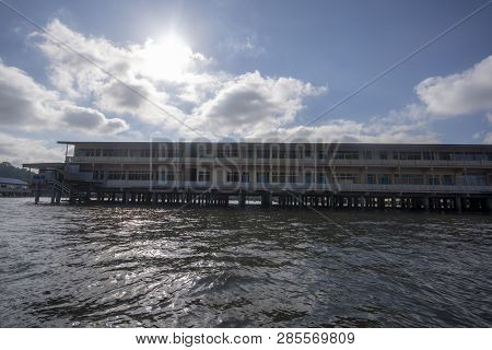 Bandar Seri Begawan, Brunei - 10 February, 2019: The River Village Of Kampong Ayer In Bandar Seri Be