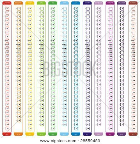 VEKTOR - kalender Design 2012