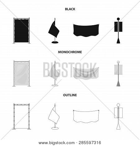 Vector Design Of Texture And Presentation Logo. Set Of Texture And Media  Vector Icon For Stock.