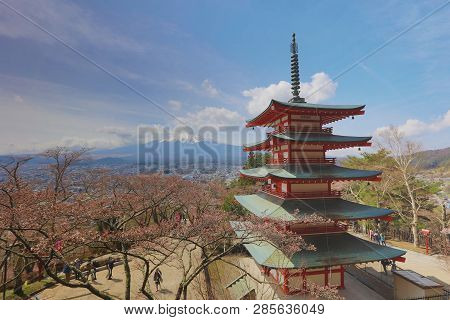Sengen Shrine Area Is Viewpoint Of Mount Fuji I