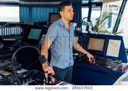 Marine Navigational Officer During Navigational Watch On Bridge