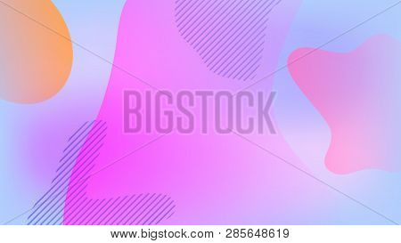 Vector Abstract Modern Graphic Elements. Dynamical Colored Forms And Line. Gradient Abstract Banners