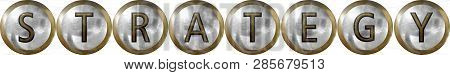 Strategy, Concept With Useful Headings In Metal Design