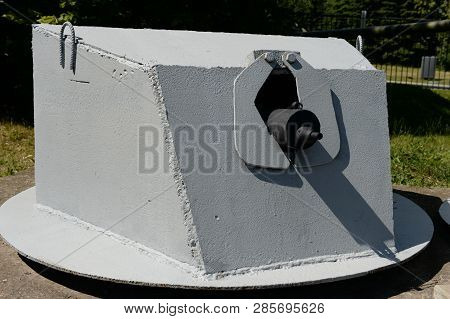 Moscow, Russia - June 20, 2018: Machine-gun Armor Construction In The Museum Of Military Equipment O