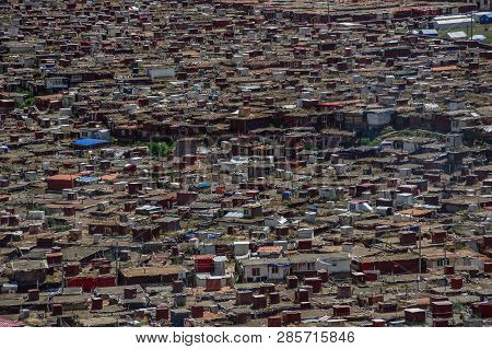 Yarchen Gar Monastery In Garze Tibetan