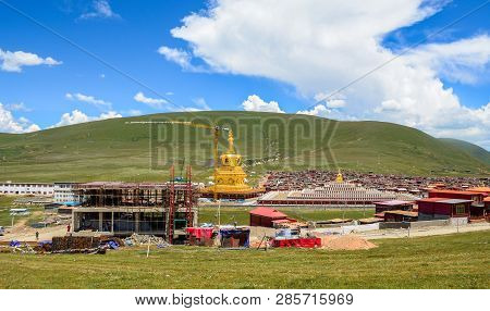 Yarchen Gar Monastery In Garze Tibetan