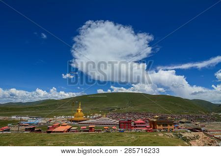 Yarchen Gar Monastery In Garze Tibetan