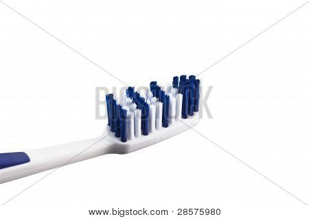 Brosse à dents bleu-blanc de normale