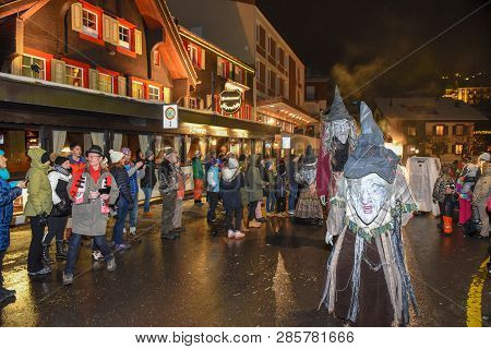 Participants In Costumes Perform A Street Procession At The Carnival
