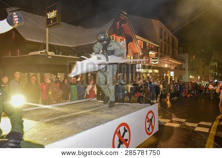 Participants In Costumes Perform A Street Procession At The Carnival