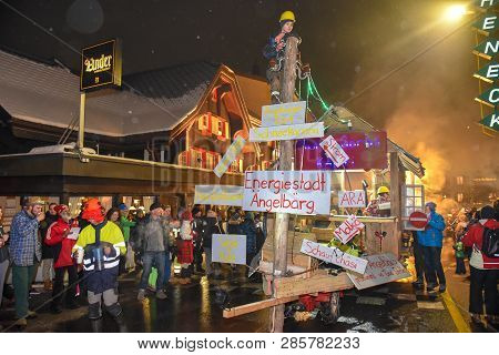Participants In Costumes Perform A Street Procession At The Carnival