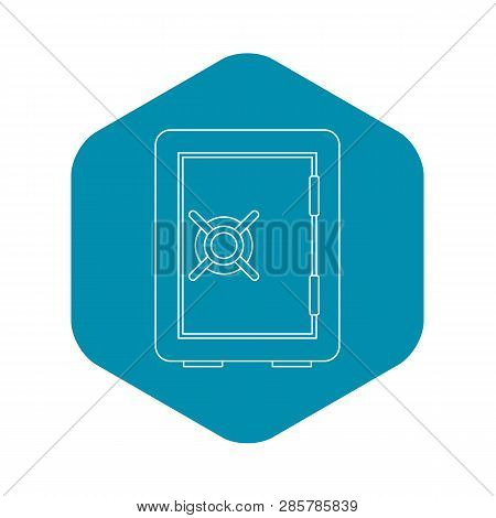 Safety Deposit Box Icon. Outline Illustration Of Safety Deposit Box Vector Icon For Web