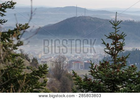 Overview Of The Agli, Kastamonu In Turkey.turkish Villages In The Black Sea Region.