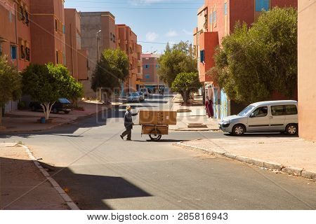 Streets Of The Moroccan Town Tiznit, Morocco 2017