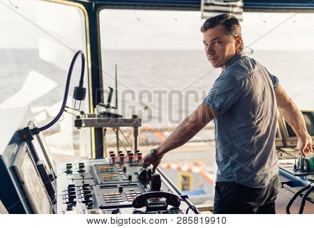 Marine Navigational Officer During Navigational Watch On Bridge