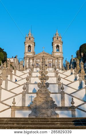 Braga, Portugal - Circa February 2019: Sanctuary Of Bom Jesus Do Monte (also Known As Sanctuary Of B