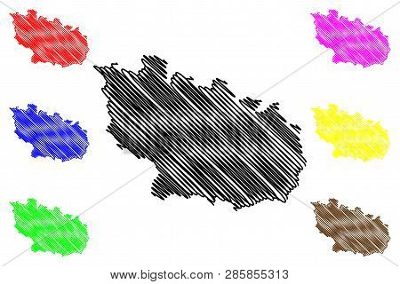 Bac Ninh Province (socialist Republic Of Vietnam, Subdivisions Of Vietnam) Map Vector Illustration, 