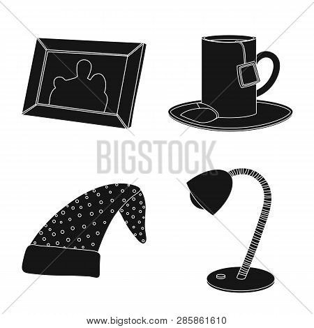 Isolated Object Of Dreams And Night Sign. Collection Of Dreams And Bedroom Stock Symbol For Web.