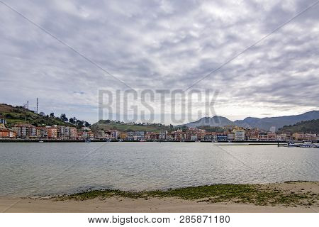 Ribadesella, Asturias, Spain; January 2016:  View Of Ribadesella, One Of The Most Touristic Places I