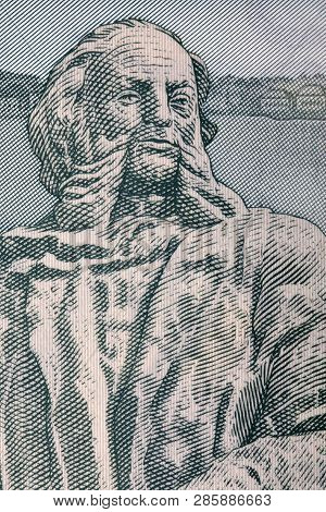 Statue Of Aivazovskiy From Armenian Money - Dram