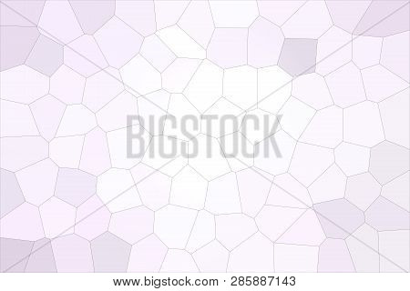 Abstract Illustration Of Anti-flash White Colorful Big Hexagon Background, Digitally Generated