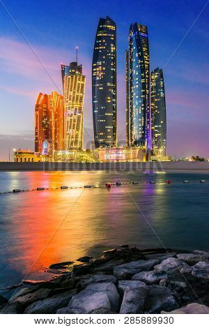 Etihad Towers In Abu Dhabi, United Arab Emirates