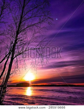 Winter Wonderland Sunset Beauty Nature Photography Naturephotography Colorful View Capture Landscape
