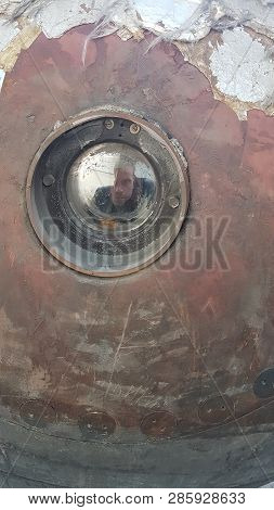 Moscow, Russia - 05.07.2018: Spacecraft, Units And Equipment Of Russia In The Space Museum
