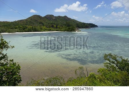 Natural Pools On The Beaches Of Seychelles