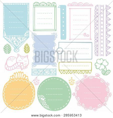Bullet Journal Hand Drawn Vector Elements