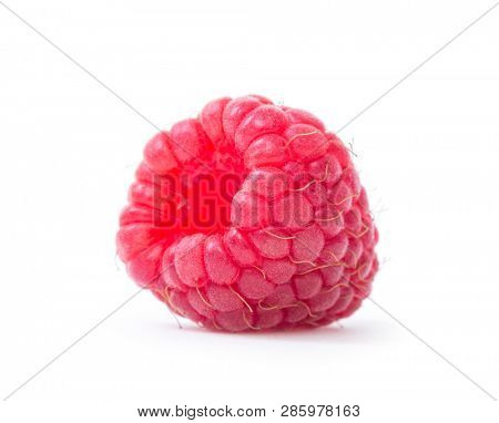 Raspberry isolated. Raspberry on white. Raspberries.