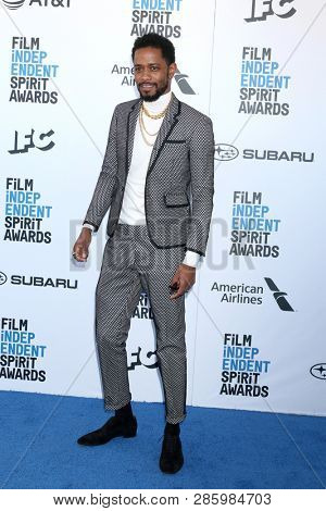 LOS ANGELES - FEB 23:  Lakeith Stanfield at the 2019 Film Independent Spirit Awards on the Beach on February 23, 2019 in Santa Monica, CA