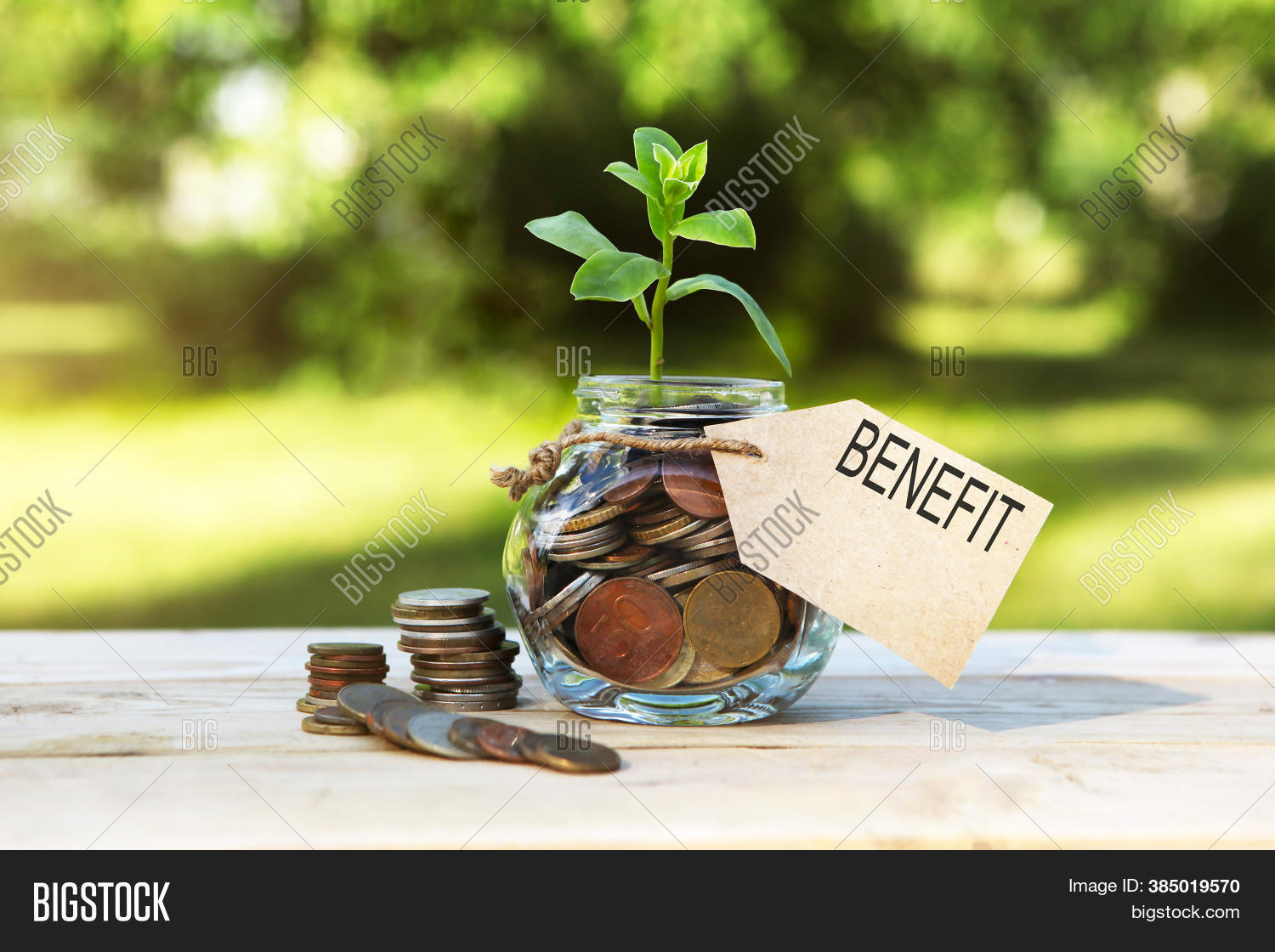 Benefit. Glass Jar Image & Photo (Free Trial) Bigstock