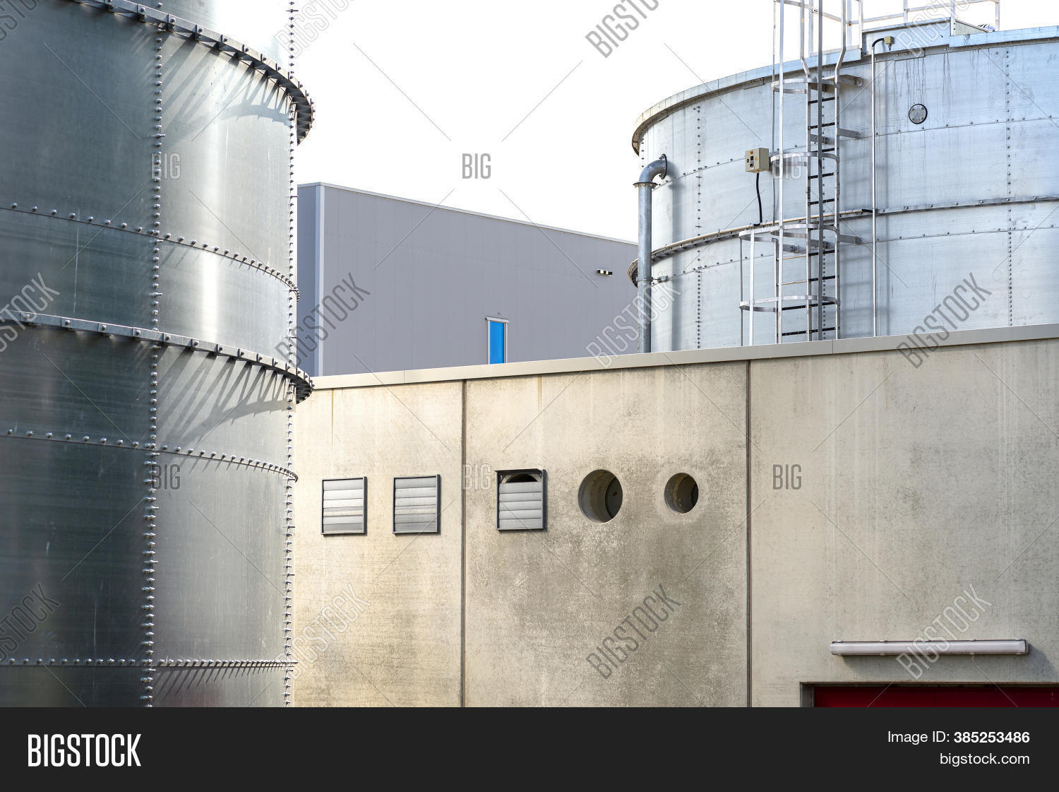 Steel Industrial Silos Image & Photo (Free Trial) | Bigstock