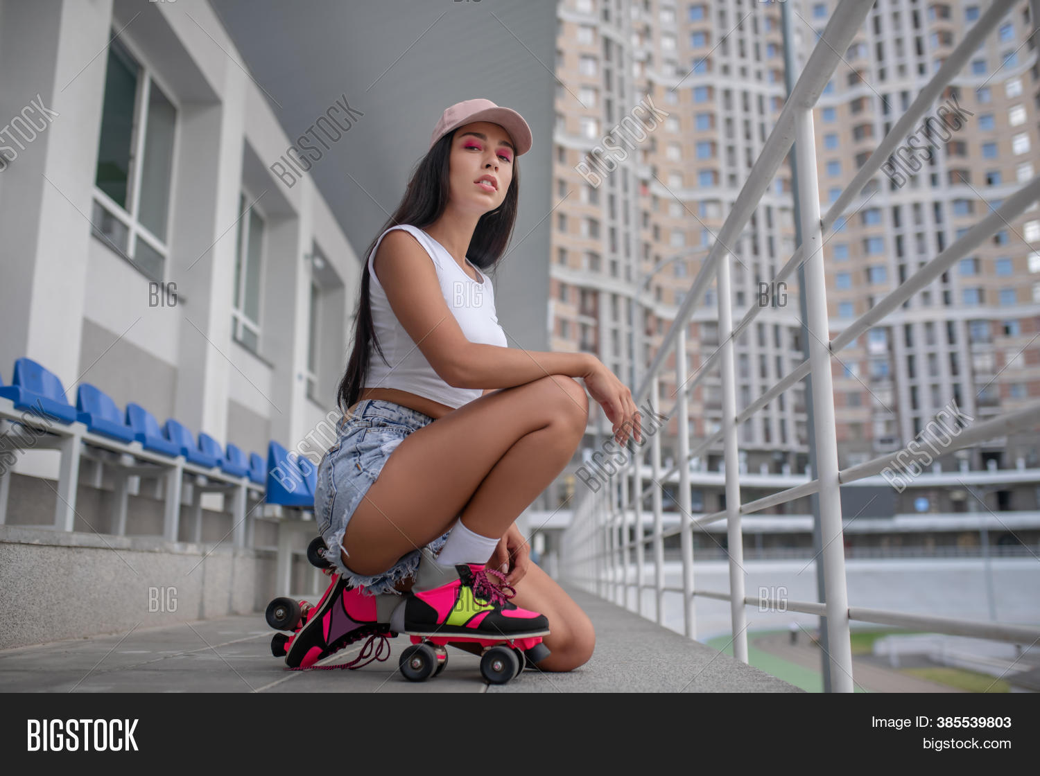 Cute Girl Jeans Shorts Image & Photo (Free Trial) Bigstock