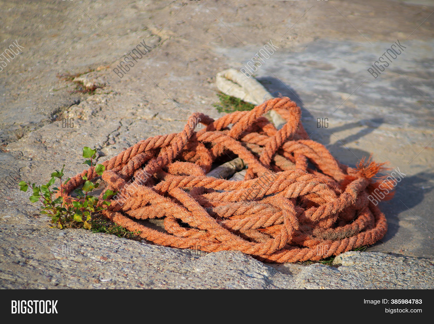 Thick Red Mooring Rope Image & Photo (Free Trial) Bigstock