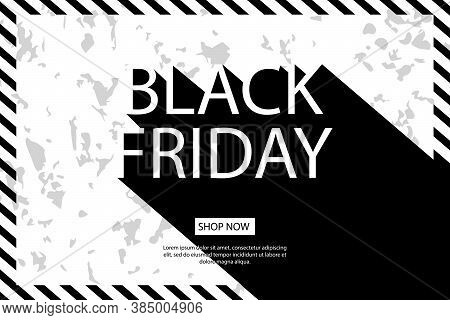 Black Friday. Abstract Website Template For Goods And Services, Super Discounts. Universal Backgroun