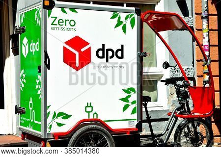Heidelberg/bavaria, Germany - June 24, 2020:  Dpd Zero Germany, Inner-city Electric Delivery Cargo B