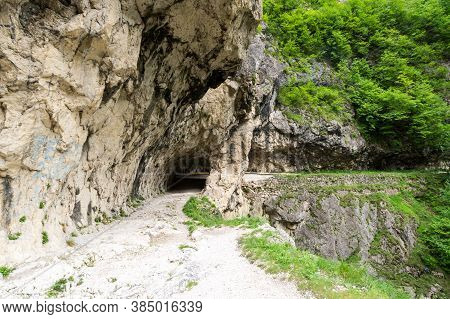 View Of Cherek Gorge In The Caucasus Mountains In Kabardino-balkaria, Russia