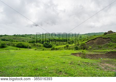 View Of Cherek Gorge In The Caucasus Mountains In Kabardino-balkaria, Russia