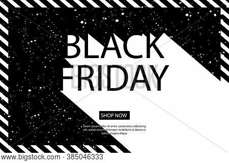 Black Friday. Abstract Website Template For Goods And Services, Super Discounts. Universal Backgroun