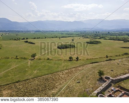 Aerial View Of Ruins Of Ancient Roman City Nicopolis Ad Nestum Near Town Of Garmen, Blagoevgrad Regi