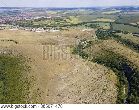 Aerial View Of Iskar Panega Geopark Along The Gold Panega River, Bulgaria