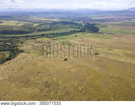 Aerial View Of Iskar Panega Geopark Along The Gold Panega River, Bulgaria