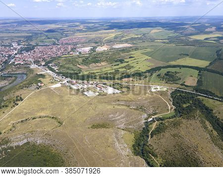 Aerial View Of Iskar Panega Geopark Along The Gold Panega River, Bulgaria