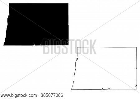 Allegan County, Michigan (u.s. County, United States Of America, Usa, U.s., Us) Map Vector Illustrat