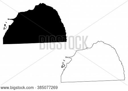 Huron County, Michigan (u.s. County, United States Of America, Usa, U.s., Us) Map Vector Illustratio