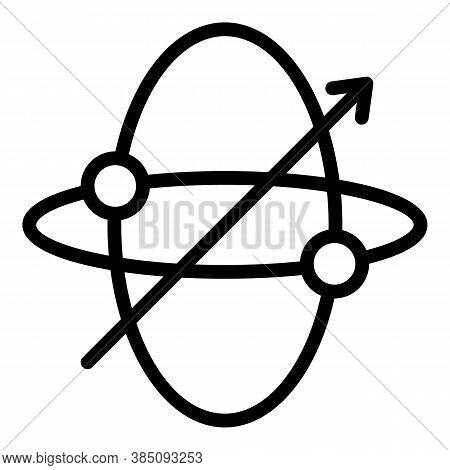 Coordinator Gyroscope Icon. Outline Coordinator Gyroscope Vector Icon For Web Design Isolated On Whi